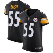 Wholesale Cheap Nike Steelers #55 Devin Bush Black Team Color Men's Stitched NFL Vapor Untouchable Elite Jersey