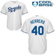 Wholesale Cheap Royals #40 Kelvin Herrera White Cool Base Stitched Youth MLB Jersey
