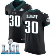 Wholesale Cheap Nike Eagles #30 Corey Clement Black Alternate Super Bowl LII Men's Stitched NFL Vapor Untouchable Elite Jersey