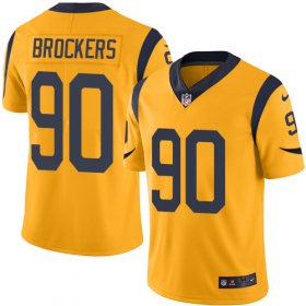 Wholesale Cheap Nike Rams #90 Michael Brockers Gold Youth Stitched NFL Limited Rush Jersey
