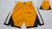 Wholesale Cheap Warriors Yellow Earned Edition Nike Swingman Shorts