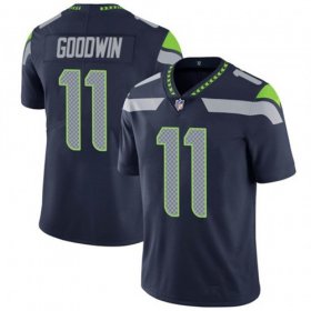 Wholesale Cheap Men\'s Seattle Seahawks #11 Marquise Goodwin Navy Vapor Untouchable Limited Stitched Jersey