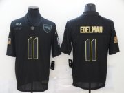 Wholesale Cheap Men's New England Patriots #11 Julian Edelman Black 2020 Salute To Service Stitched NFL Nike Limited Jersey