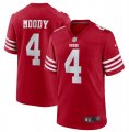 Wholesale Cheap Men's San Francisco 49ers #4 Jake Moody Red Football Stitched Game Jersey