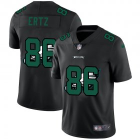 Wholesale Cheap Philadelphia Eagles #86 Zach Ertz Men\'s Nike Team Logo Dual Overlap Limited NFL Jersey Black