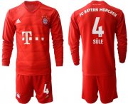 Wholesale Cheap Bayern Munchen #4 Sule Home Long Sleeves Soccer Club Jersey