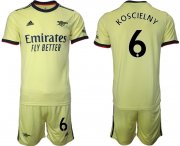 Wholesale Cheap Men 2021-2022 Club Arsenal away yellow 6 Soccer Jersey