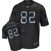 Wholesale Cheap Sideline Black United Cowboys #82 Jason Witten Black Stitched NFL Jersey