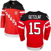 Wholesale Cheap Olympic CA. #15 Ryan Getzlaf Red 100th Anniversary Stitched NHL Jersey