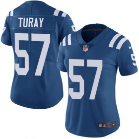 Wholesale Cheap Nike Colts #57 Kemoko Turay Royal Blue Team Color Women\'s Stitched NFL Vapor Untouchable Limited Jersey