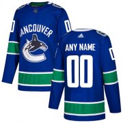 Wholesale Cheap Men's Adidas Canucks Personalized Authentic Blue Home NHL Jersey