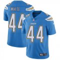 Wholesale Cheap Nike Chargers #44 Kyzir White Electric Blue Alternate Men's Stitched NFL Vapor Untouchable Limited Jersey