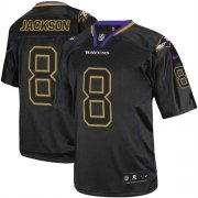 Wholesale Cheap Nike Ravens #8 Lamar Jackson Lights Out Black Men's Stitched NFL Elite Jersey