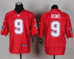 Wholesale Cheap Nike Cowboys #9 Tony Romo Red Men's Stitched NFL Elite QB Practice Jersey