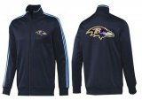 Wholesale Cheap NFL Baltimore Ravens Team Logo Jacket Dark Blue_2