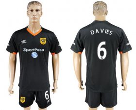 Wholesale Cheap Hull City #6 Davies Away Soccer Club Jersey