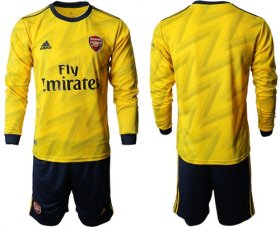 Wholesale Cheap Arsenal Blank Away Long Sleeves Soccer Club Jersey