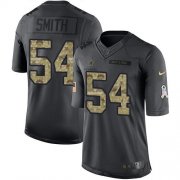 Wholesale Cheap Nike Cowboys #54 Jaylon Smith Black Men's Stitched NFL Limited 2016 Salute To Service Jersey