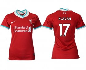 Wholesale Cheap Women 2020-2021 Liverpool home aaa version 17 red Soccer Jerseys