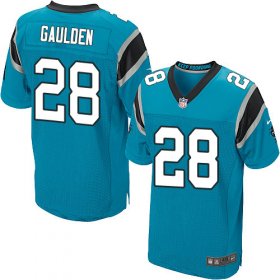 Wholesale Cheap Nike Panthers #28 Rashaan Gaulden Blue Alternate Men\'s Stitched NFL Elite Jersey