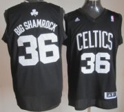 Wholesale Cheap Boston Celtics #36 Big Shamrock Black Fashion Jersey