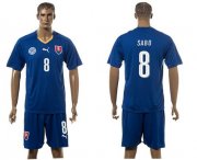 Wholesale Cheap Slovakia #8 Sabo Blue Away Soccer Country Jersey