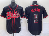 Wholesale Cheap Men's Cincinnati Reds #9 Matt McLain Black 2023 City Connect Cool Base Stitched Jersey