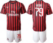 Wholesale Cheap AC Milan #79 Hessie Home Soccer Club Jersey