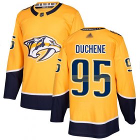 Wholesale Cheap Adidas Predators #95 Matt Duchene Yellow Home Authentic Stitched NHL Jersey