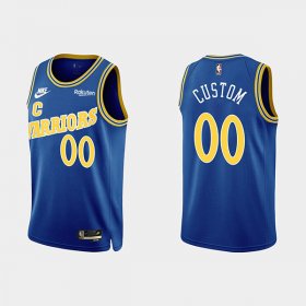 Wholesale Cheap Men\'s Golden State Warriors Customized 2022-23 Blue Stitched Basketball Jersey