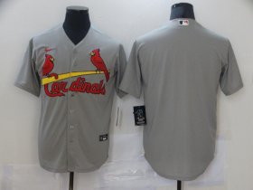 Wholesale Cheap Men St.Louis Cardinals Blank Grey Game Nike MLB Jerseys