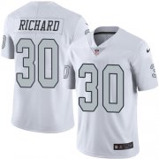 Wholesale Cheap Nike Raiders #30 Jalen Richard White Men's Stitched NFL Limited Rush Jersey