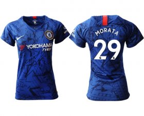 Wholesale Cheap Women\'s Chelsea #29 Morata Home Soccer Club Jersey