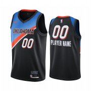 Wholesale Cheap Nike Thunder Personalized Black NBA Swingman 2020-21 City Edition Jersey