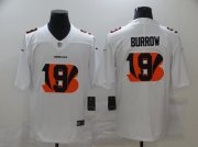Wholesale Cheap Men's Cincinnati Bengals #9 Joe Burrow White 2020 Shadow Logo Vapor Untouchable Stitched NFL Nike Limited Jersey