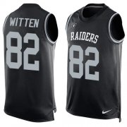 Wholesale Cheap Nike Raiders #82 Jason Witten Black Team Color Men's Stitched NFL Limited Tank Top Jersey