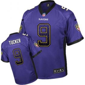 Wholesale Cheap Nike Ravens #9 Justin Tucker Purple Team Color Youth Stitched NFL Elite Drift Fashion Jersey