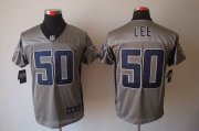 Wholesale Cheap Nike Cowboys #50 Sean Lee Grey Shadow Men's Stitched NFL Elite Jersey