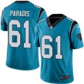 Wholesale Cheap Nike Panthers #61 Matt Paradis Blue Men's Stitched NFL Limited Rush Jersey
