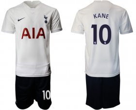 Wholesale Cheap Men 2021-2022 Club Tottenham Hotspur home white 10 Nike Soccer Jersey