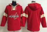 Wholesale Cheap Washington Capitals Blank Red Pullover NHL Hoodie