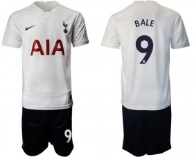 Wholesale Cheap Men 2021-2022 Club Tottenham Hotspur home white 9 Nike Soccer Jersey