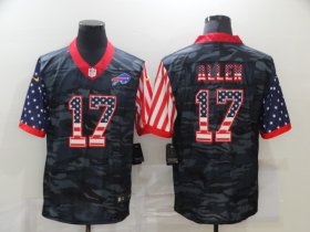 Wholesale Cheap Men\'s Buffalo Bills #17 Josh Allen USA Camo 2020 Salute To Service Stitched NFL Nike Limited Jersey