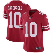 Wholesale Cheap Nike 49ers #10 Jimmy Garoppolo Red Team Color Youth Stitched NFL Vapor Untouchable Limited Jersey