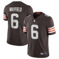 Wholesale Cheap Cleveland Browns #6 Baker Mayfield Men's Nike Brown 2020 Vapor Limited Jersey