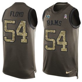 Wholesale Cheap Nike Rams #54 Leonard Floyd Green Men\'s Stitched NFL Limited Salute To Service Tank Top Jersey
