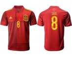 Wholesale Cheap Men 2021 Europe Spain home AAA version 8 soccer jerseys
