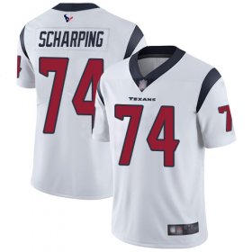 Wholesale Cheap Nike Texans #74 Max Scharping White Men\'s Stitched NFL Vapor Untouchable Limited Jersey
