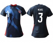 Wholesale Cheap Women 2020-2021 Season National Team America away aaa 3 blue Soccer Jerseys