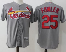 Wholesale Cheap Cardinals #25 Dexter Fowler Grey New Cool Base Stitched MLB Jersey